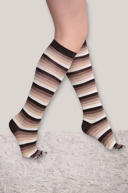 Kadın Diz Çorap  Kahverengi